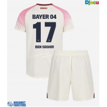 Bayer Leverkusen Eliesse Ben Seghir #17 Gostujuci Dres za djecu 2025-26 Kratak Rukav (+ Kratke hlače)